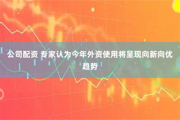 公司配资 专家认为今年外资使用将呈现向新向优趋势